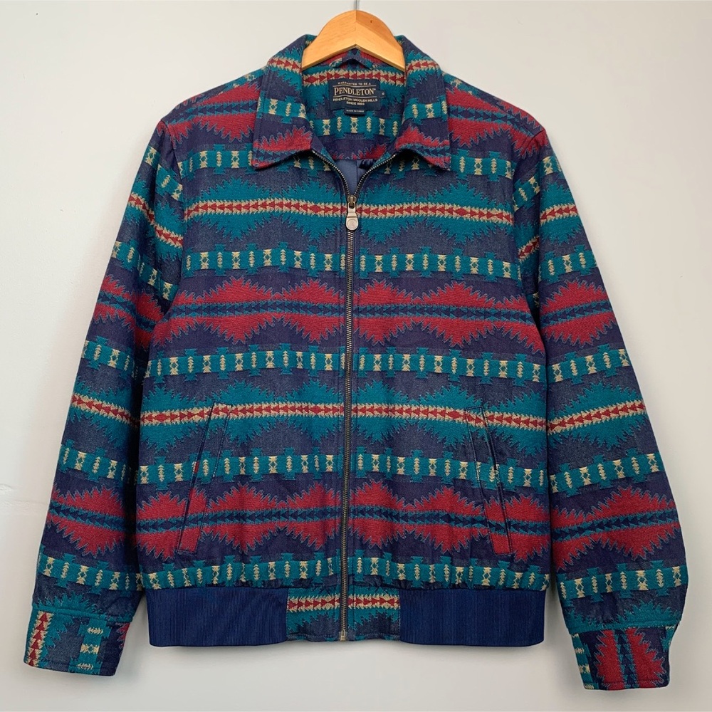 Pendleton Native Pattern Bomber Jacket - image 1